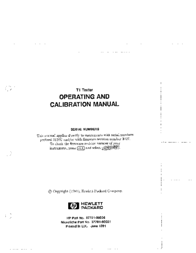 Agilent HP 37701A Operation & Calibration  Agilent HP 37701A Operation & Calibration.pdf