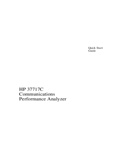 Agilent HP 37717C Quick Start Guide  Agilent HP 37717C Quick Start Guide.pdf