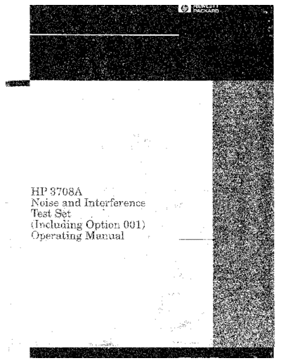 Agilent HP 3708A Operating  Agilent HP 3708A Operating.pdf