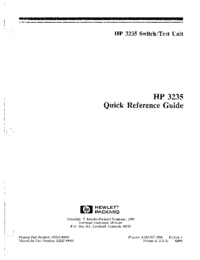 Agilent HP 3235E Quick Reference  Agilent HP 3235E Quick Reference.pdf