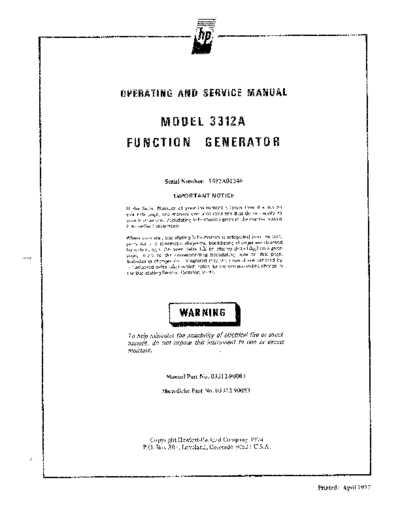 Agilent HP 3312A Operation Only  Agilent HP 3312A Operation Only.pdf