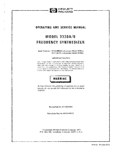 Agilent HP 3320A 252C B Operation Only  Agilent HP 3320A_252C B Operation Only.pdf