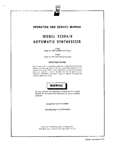 Agilent HP 3330A 252C B Operation Only  Agilent HP 3330A_252C B Operation Only.pdf