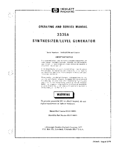 Agilent HP 3335A Operation Only  Agilent HP 3335A Operation Only.pdf