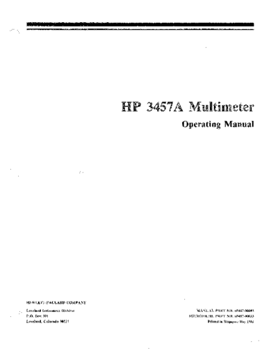 Agilent HP 3457A Operating  Agilent HP 3457A Operating.pdf