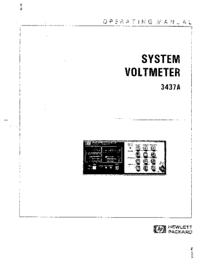 Agilent HP 3437A Operating  Agilent HP 3437A Operating.pdf