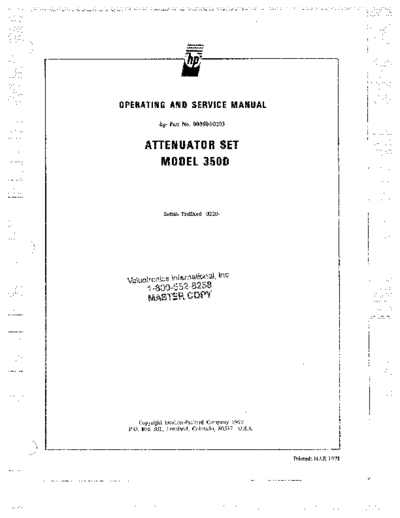 Agilent HP 350D Operating & Service  Agilent HP 350D Operating & Service.pdf