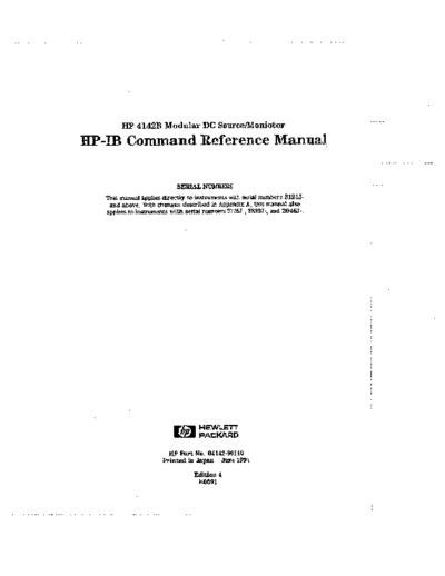 Agilent HP 4142B HP-IB Command Reference  Agilent HP 4142B HP-IB Command Reference.pdf