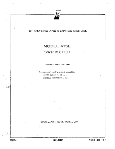 Agilent HP 415E Operation & Service  Agilent HP 415E Operation & Service.pdf