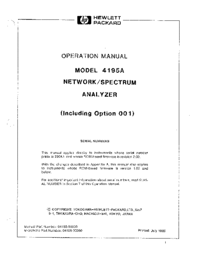 Agilent HP 4195A Operation  Agilent HP 4195A Operation.pdf