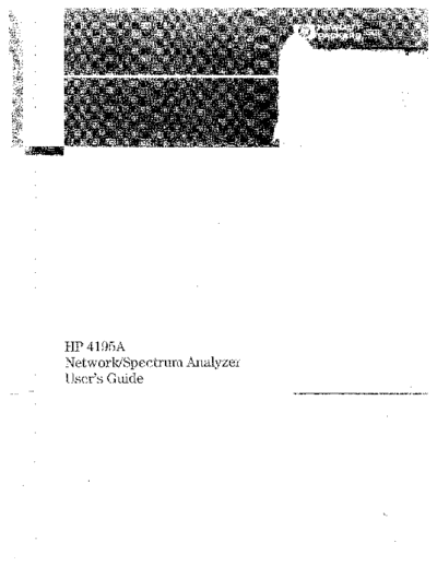 Agilent HP 4195A User  Agilent HP 4195A User.pdf