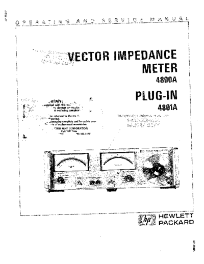 Agilent HP 4800A Operating & Service  Agilent HP 4800A Operating & Service.pdf