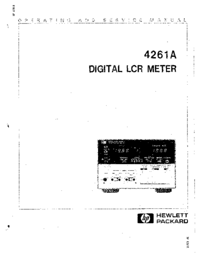 Agilent HP 4261A Operation Only  Agilent HP 4261A Operation Only.pdf