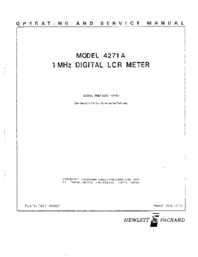 Agilent HP 4271A Operating  Agilent HP 4271A Operating.pdf