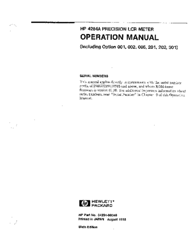 Agilent HP 4284A Operation  Agilent HP 4284A Operation.pdf