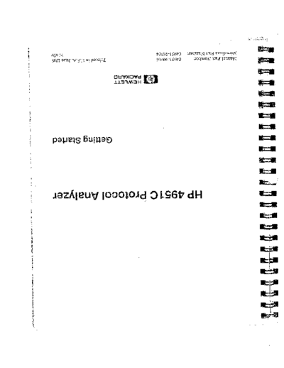 Agilent HP 4951C Getting Started  Agilent HP 4951C Getting Started.pdf