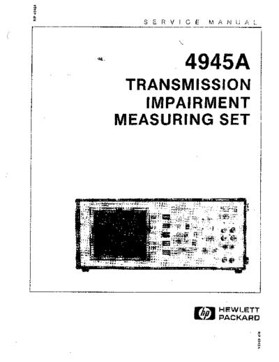 Agilent HP 4945A Service  Agilent HP 4945A Service.pdf