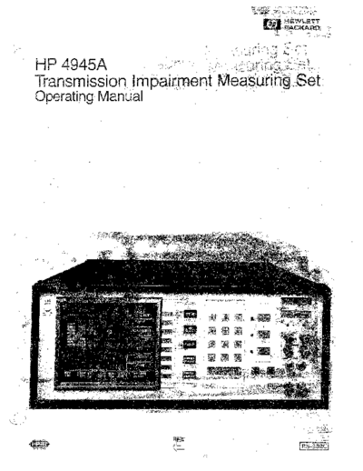 Agilent HP 4945A Operating  Agilent HP 4945A Operating.pdf