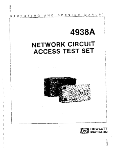 Agilent HP 4938A Operating & Service  Agilent HP 4938A Operating & Service.pdf