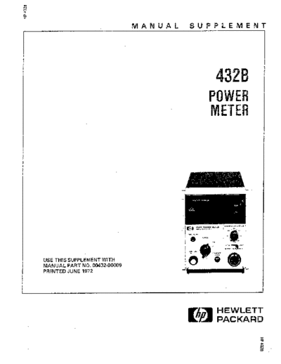 Agilent HP 432B Manual Supplement  Agilent HP 432B Manual Supplement.pdf