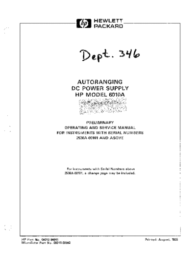 Agilent HP 6010A Operating & Service  Agilent HP 6010A Operating & Service.pdf