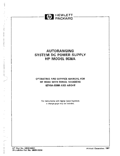 Agilent HP 6038A Operating & Service  Agilent HP 6038A Operating & Service.pdf