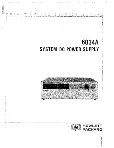 Agilent HP 6034A Operating & Service  Agilent HP 6034A Operating & Service.pdf