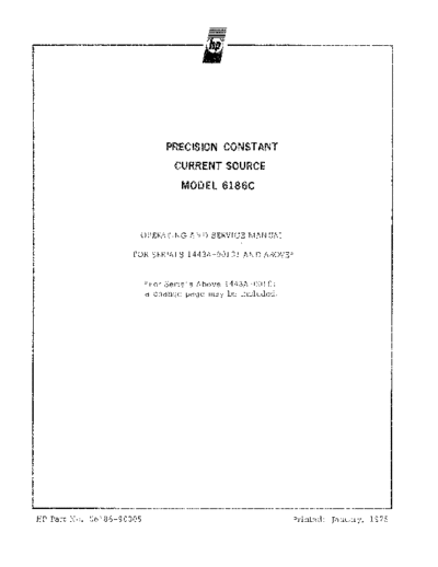 Agilent HP 6186C Operating & Service  Agilent HP 6186C Operating & Service.pdf