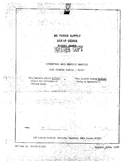 Agilent HP 6448B Operating & Service  Agilent HP 6448B Operating & Service.pdf