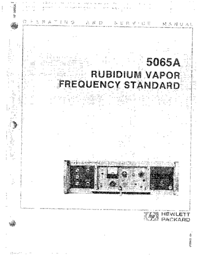 Agilent HP 5065A Operating  Agilent HP 5065A Operating.pdf