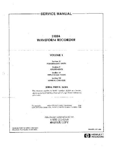 Agilent HP 5180A Service Manual Vol 1  Agilent HP 5180A Service Manual Vol 1.pdf