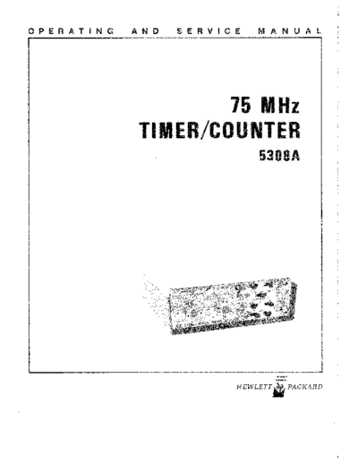 Agilent HP 5308A Operating & Service  Agilent HP 5308A Operating & Service.pdf