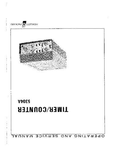 Agilent HP 5304A Operating & Service  Agilent HP 5304A Operating & Service.pdf