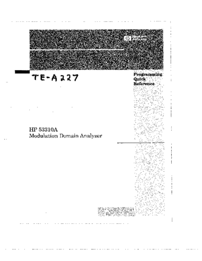 Agilent HP 53310A Programming Quick Reference  Agilent HP 53310A Programming Quick Reference.pdf