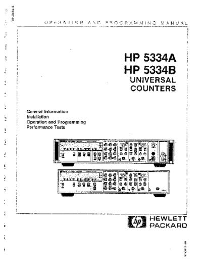 Agilent HP 5334A 252C 5334B Operating & Programming  Agilent HP 5334A_252C 5334B Operating & Programming.pdf