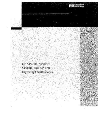 Agilent HP 54505B 252C 06B 252C 10B 252C 12B Getting Started Guide  Agilent HP 54505B_252C 06B_252C 10B_252C 12B Getting Started Guide.pdf