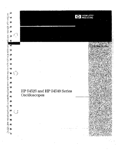 Agilent HP 54520 252C 54540 Series Quick Start Guide  Agilent HP 54520_252C 54540 Series Quick Start Guide.pdf