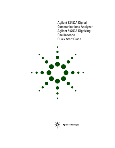 Agilent HP 54750A 252C 83480A Quick Start Guide  Agilent HP 54750A_252C 83480A Quick Start Guide.pdf