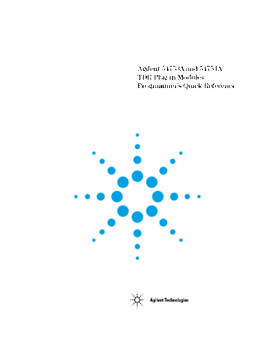 Agilent HP 54753A PROG QUICK REF  Agilent HP 54753A PROG QUICK REF.pdf