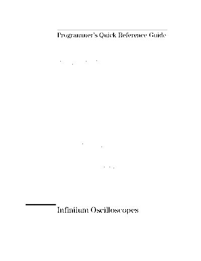 Agilent HP 54845A Programmers Quick Reference  Agilent HP 54845A Programmers Quick Reference.pdf
