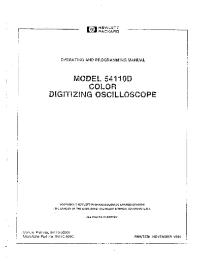 Agilent HP 54110D Operating & Programming  Agilent HP 54110D Operating & Programming.pdf