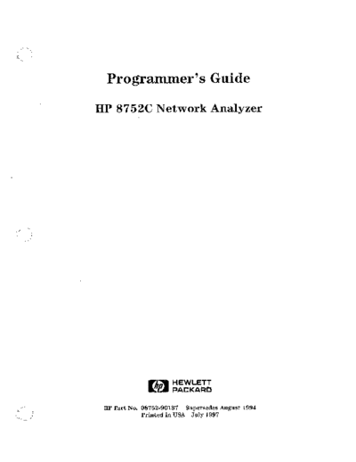 Agilent HP 8752C Programming  Agilent HP 8752C Programming.pdf