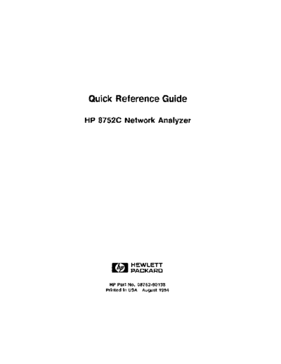 Agilent HP 8752C Quick Reference  Agilent HP 8752C Quick Reference.pdf