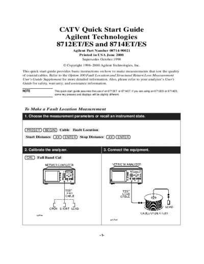 Agilent HP 8712ET 252C ES 8714ET 252C ES CATV Quick Guide  Agilent HP 8712ET_252C ES 8714ET_252C ES CATV Quick Guide.pdf