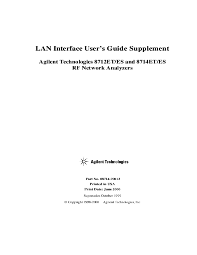 Agilent HP 8712ET 252C ES 8714ET 252C ES  LAN Interface User  Agilent HP 8712ET_252C ES 8714ET_252C ES  LAN Interface User.pdf