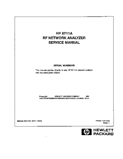 Agilent HP 8711A Service  Agilent HP 8711A Service.pdf