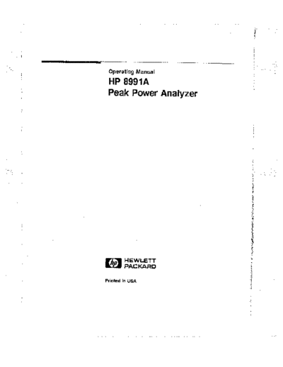 Agilent HP 8991A Operating  Agilent HP 8991A Operating.pdf