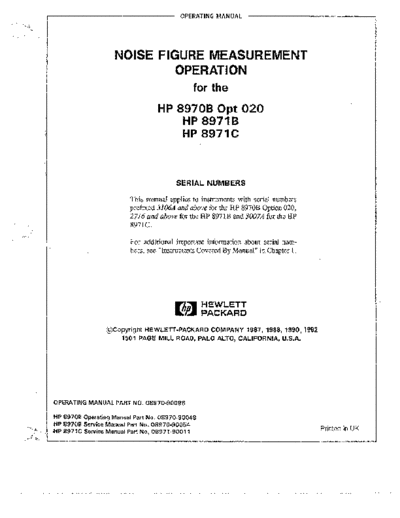 Agilent HP 8970B Opt.20 252C 8971B 252C 8971C Operation  Agilent HP 8970B Opt.20_252C 8971B_252C 8971C Operation.pdf