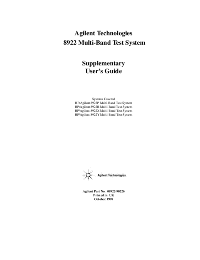 Agilent HP 8922P 252CY Supplement  Agilent HP 8922P_252CY Supplement.pdf