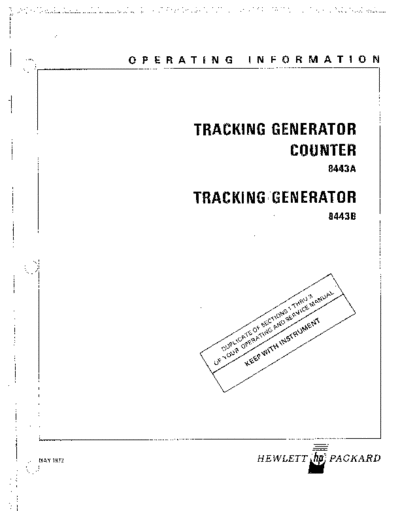 Agilent HP 8443A 252C 8443B Operating  Agilent HP 8443A_252C 8443B Operating.pdf